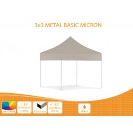 Bigtent 3x3 Basic Metal nyitható pavilon,MIKRON tetővel több színben